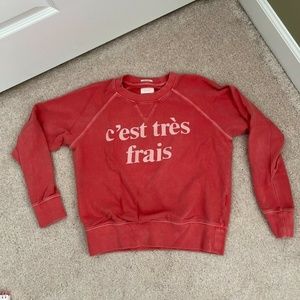 Mother Denim cest tres frais sweatshirt - XS